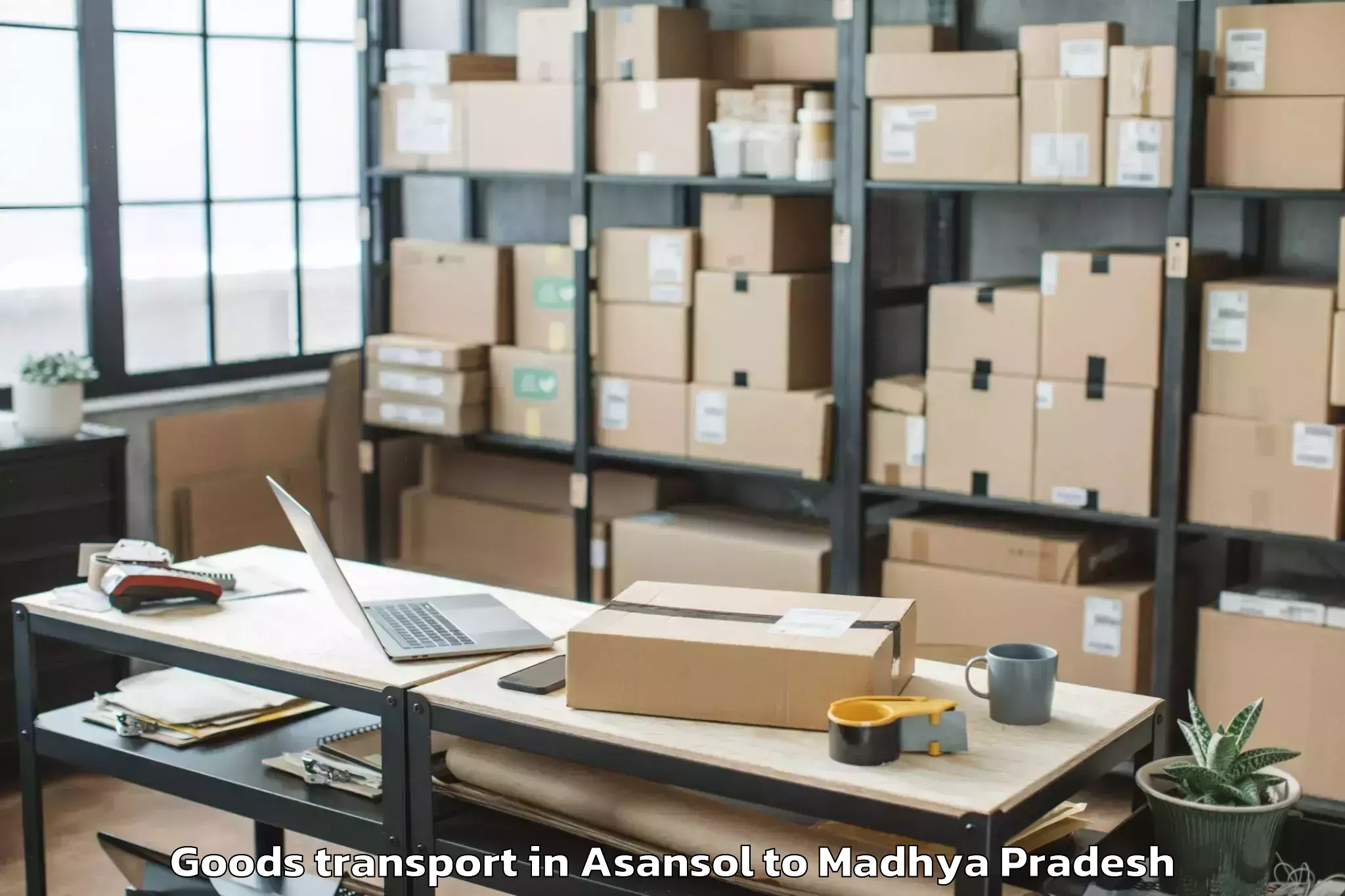 Top Asansol to Malwanchal University Indore Goods Transport Available